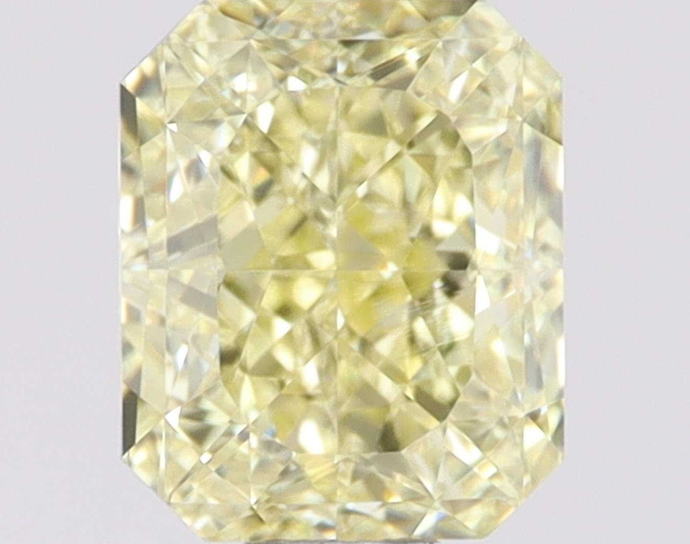 Natural 1.01 Carat Rectangular Modified Brilliant Cut Fancy Yellow Diamond VS2 Clarity Loose Gemstone