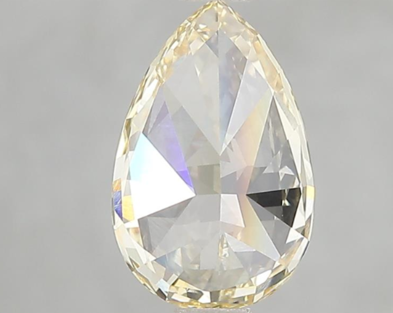 2 Carat Pear Cut Fancy Intense Yellow Color Lab Grown Diamond | IGI Certified Loose Diamond