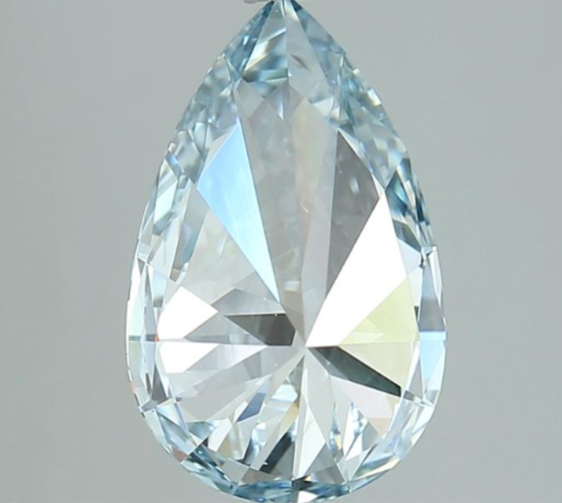 3 Carat Fancy Vivid Blue Lab Grown Diamond | IGI Certified Diamond for Engagement Ring