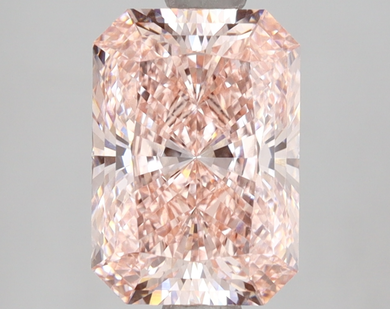 3 Carat Radiant Cut Fancy Vivid Pink Lab Grown Diamond | IGI Certified Diamond for Engagement Ring