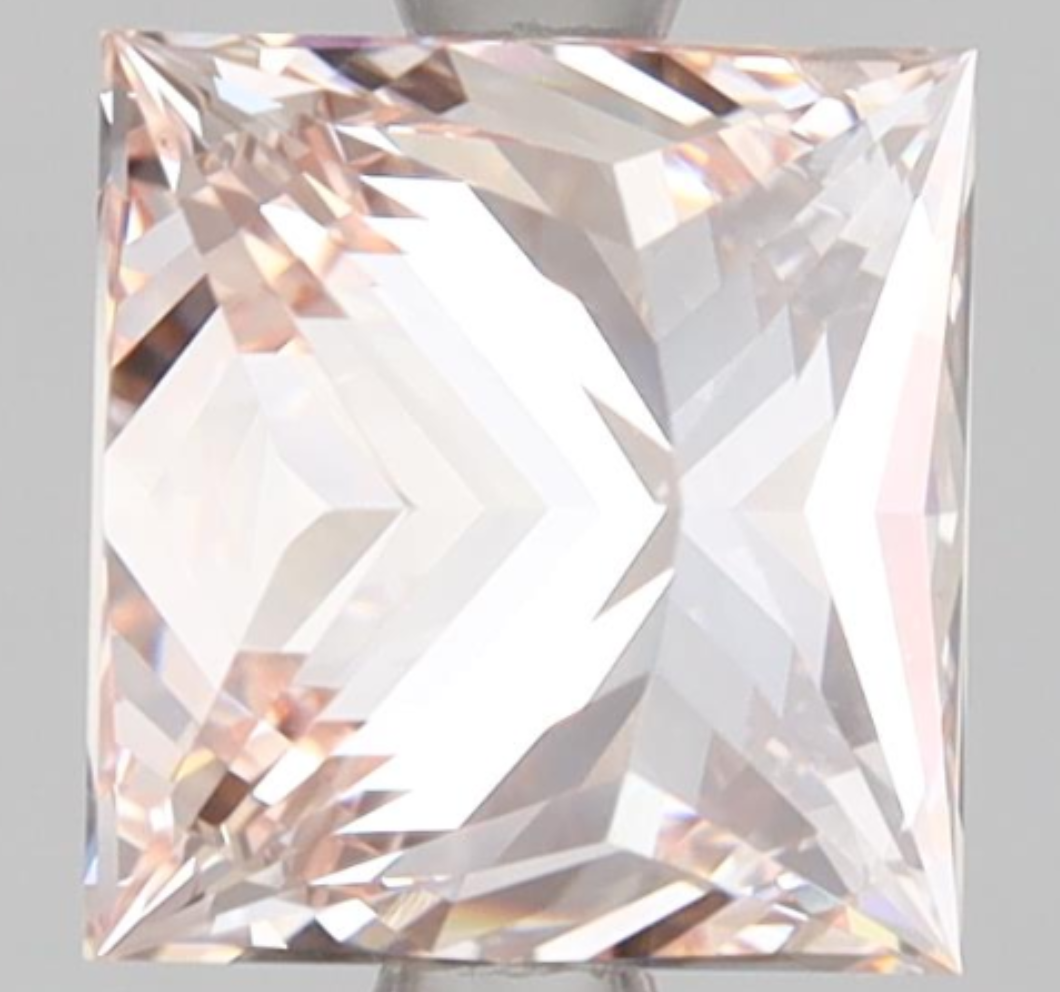 2 Carat Princess Cut Fancy Pink Lab Grown Diamond | IGI Certified Diamond for Engagement Ring