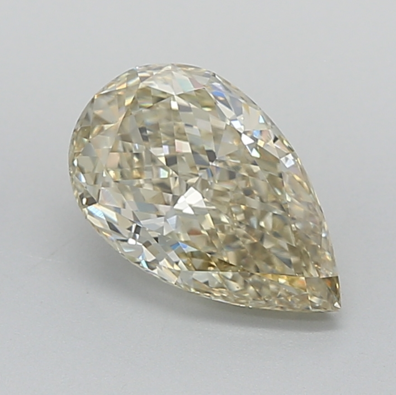 2.00 CT Pear Shape Lab Grown Diamond Fancy Yellow Color | IGI Certified | Lab Created Diamond for Jewelry