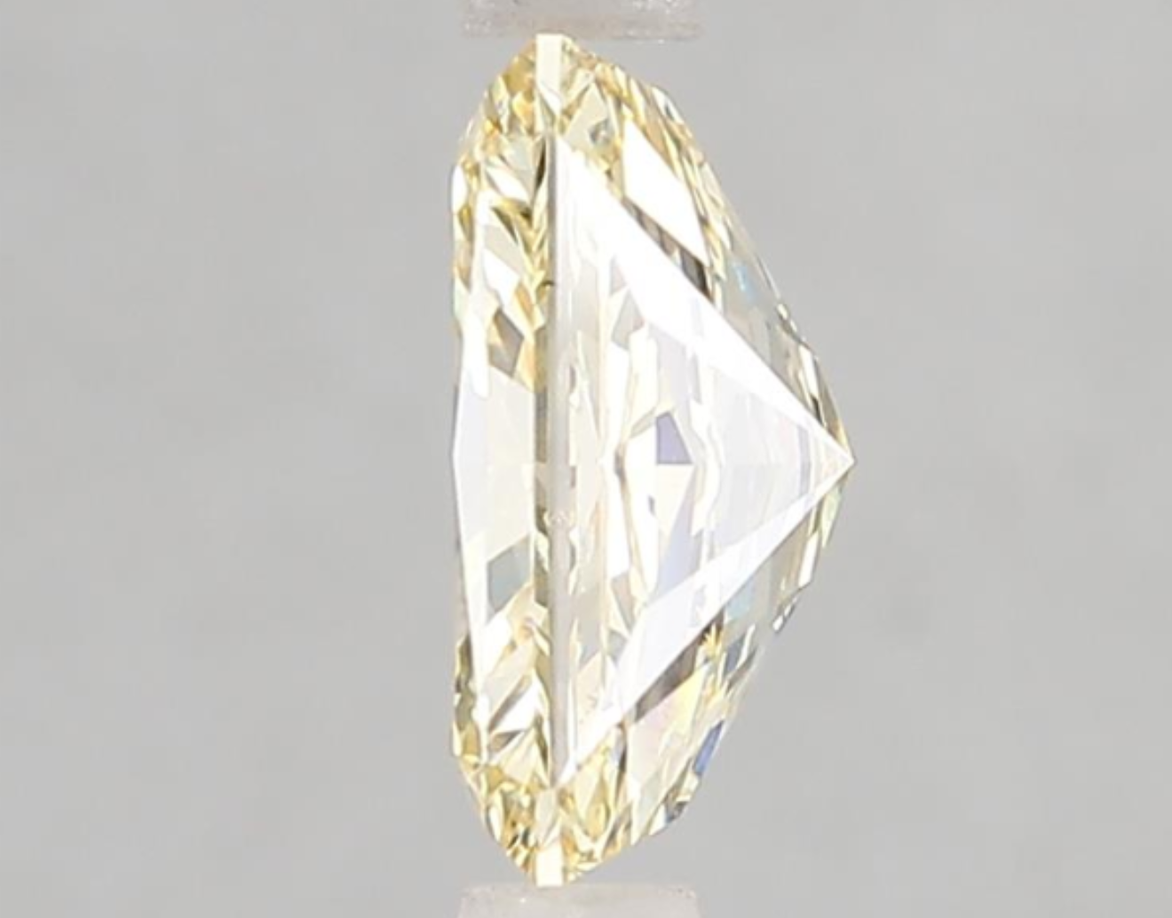 2.09 Carat Fancy Yellow Radiant Cut Lab Grown Diamond, VS1 Clarity, IGI Certified
