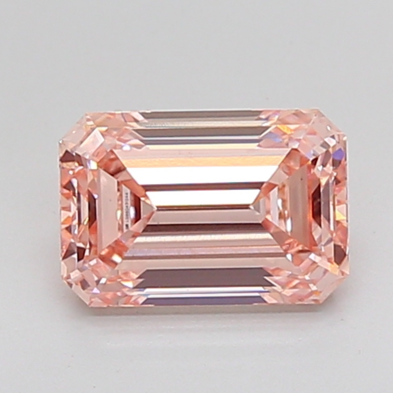 IGI Certified 2.57 Carat Fancy Intense Pink Emerald Cut Lab Grown Diamond, Elegant & Rare