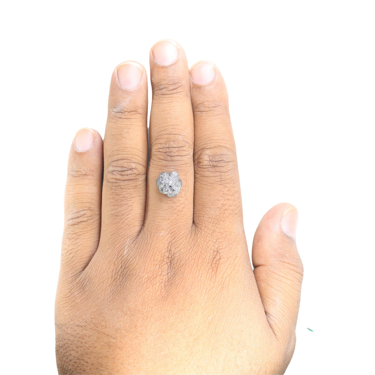 5.27 CT Black Grey Rough Uncut Diamond For Engagement Ring - JayKrishna Diamond