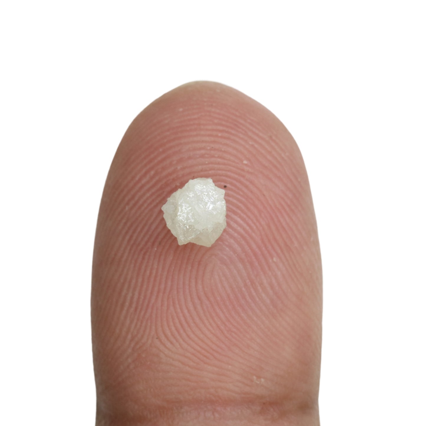 0.91 CT Snow White Rough Uncut Diamond For Engagement Ring - JayKrishna Diamond