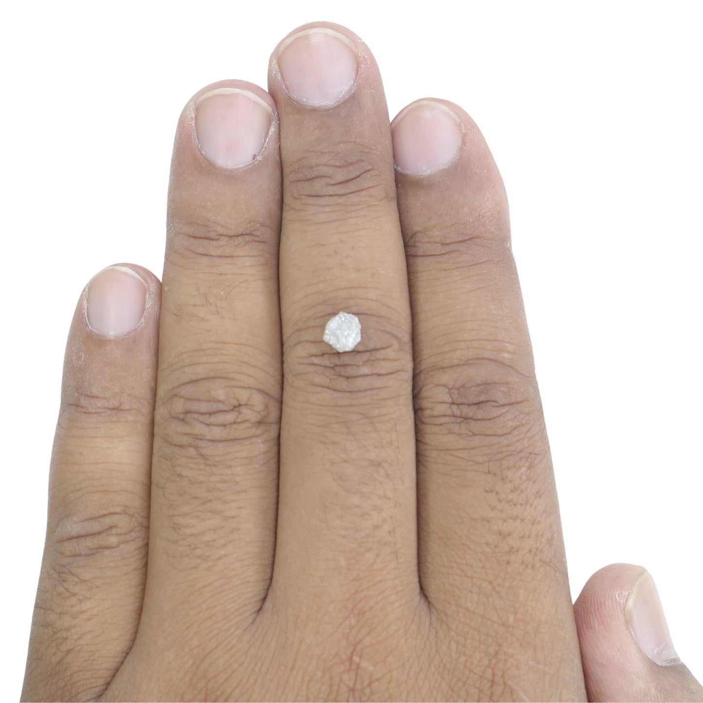 1.24 CT Snow White Rough Uncut Natural Diamond For Engagement Ring | Wedding Gift | Birthday Gift - JayKrishna Diamond