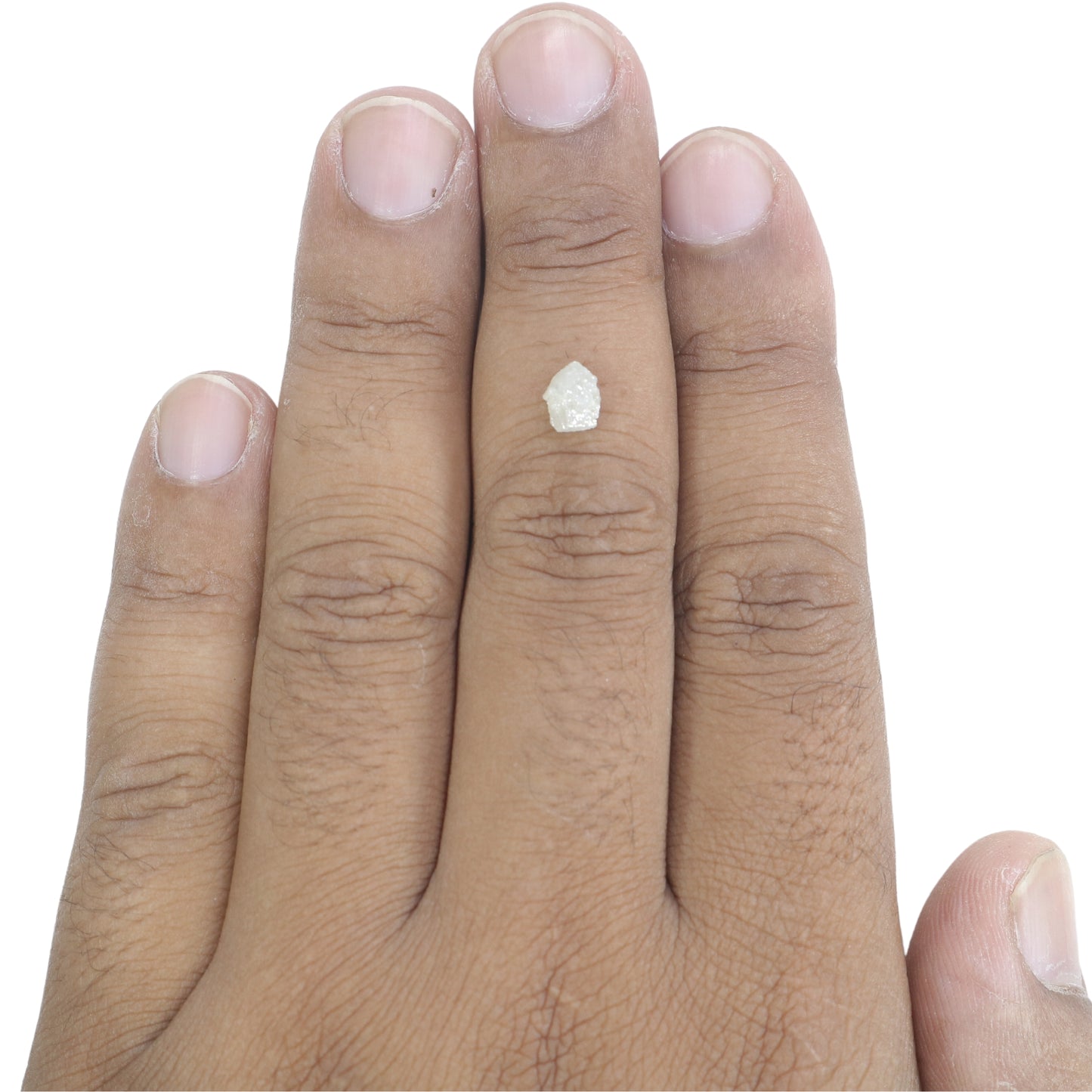 1.06 CT Snow White Natural Rough Diamond For Engagement Ring - JayKrishna Diamond