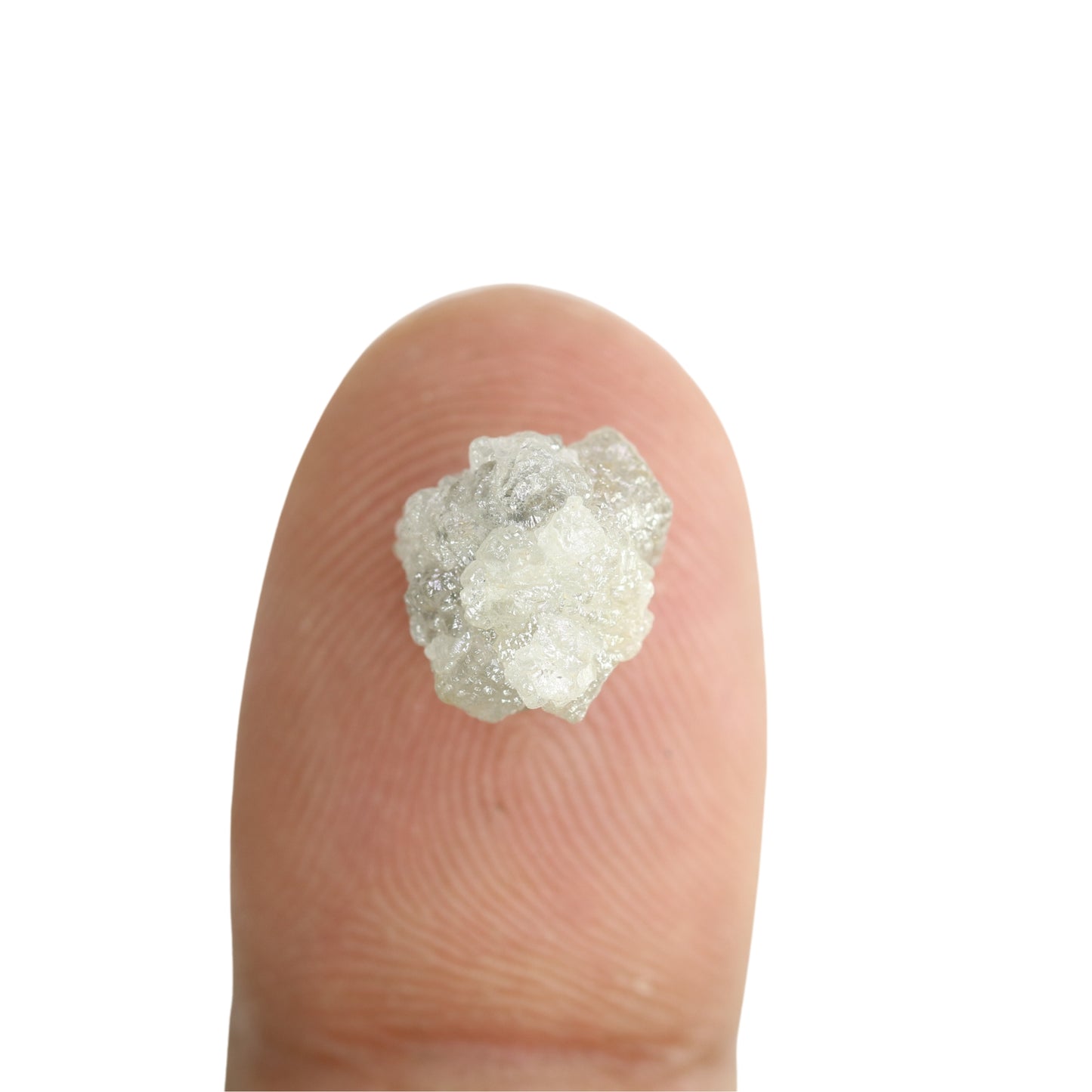 3.98 CT Snow White Rough Uncut Diamond For Wedding Ring | Gift For Girl Friend | Gift For Sister - JayKrishna Diamond