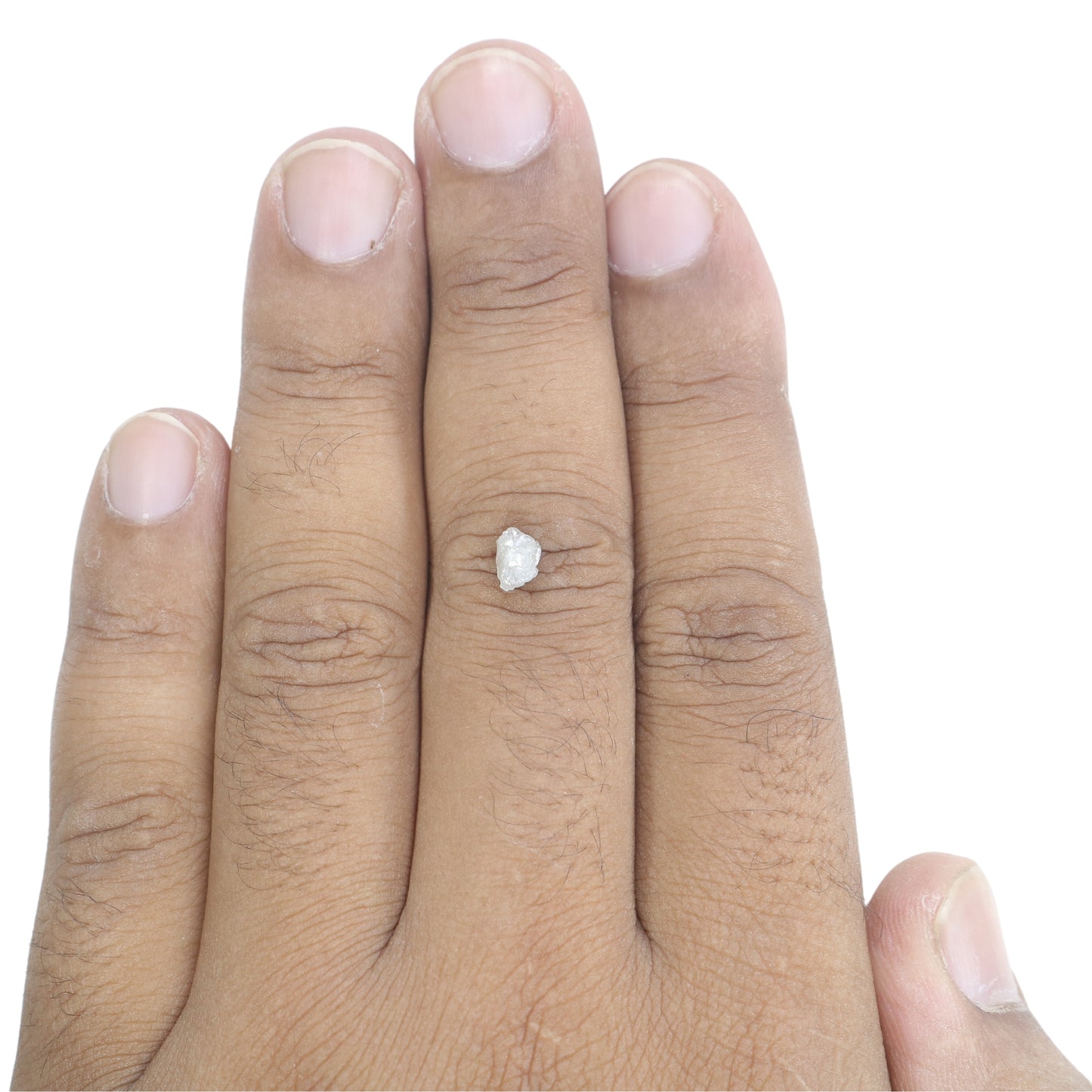 0.95 CT Snow White Rough Uncut Diamond For Wedding Necklace | Wedding Ring | Gift For Her - JayKrishna Diamond
