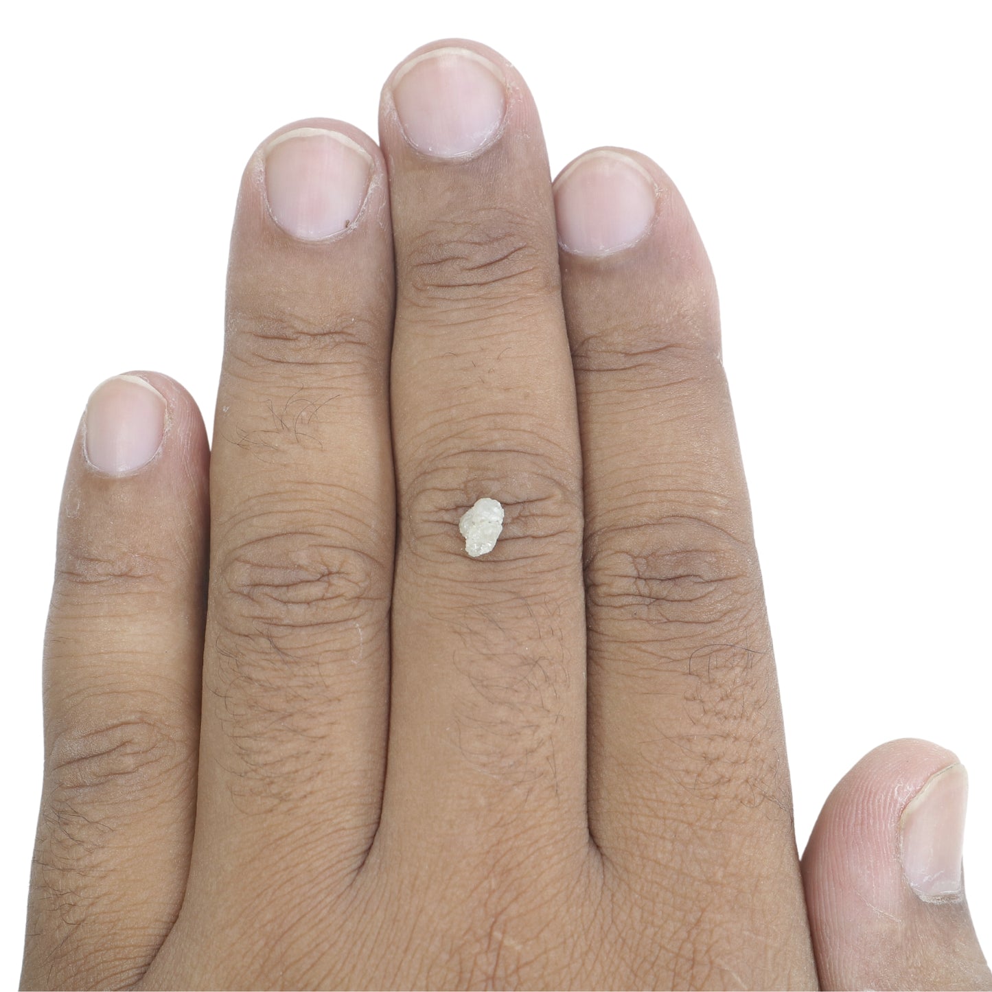0.86 CT Snow White Rough Uncut Natural Diamond For Wedding Necklace | Wedding Ring | Gift For Her - JayKrishna Diamond