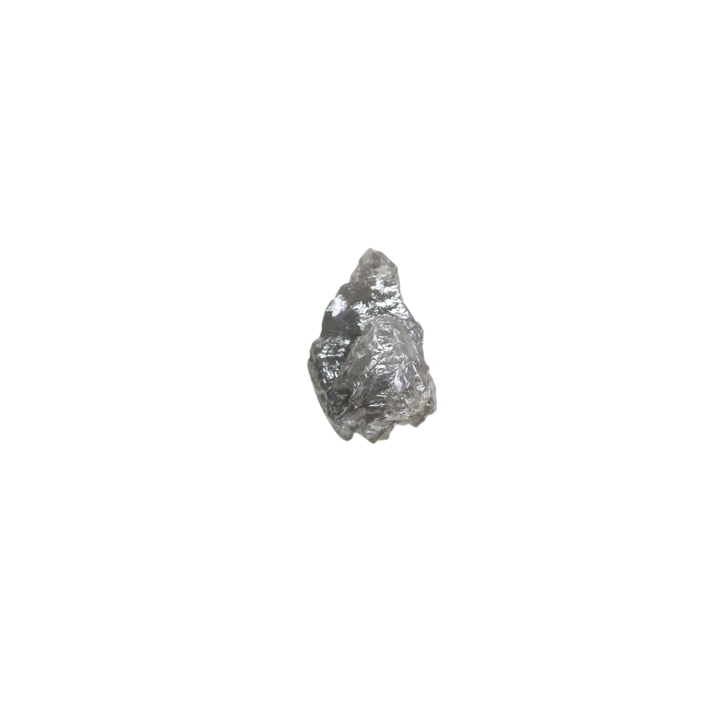 3.88 CT Loose Salt And Pepper Grey Rough Uncut Diamond For Wedding Ring - JayKrishna Diamond