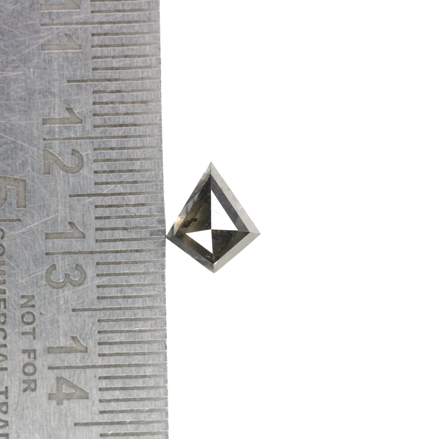 1.94 CT Fancy Kite Shape Salt And Pepper Diamond For Engagement Ring | Diamond Pendant - JayKrishna Diamond