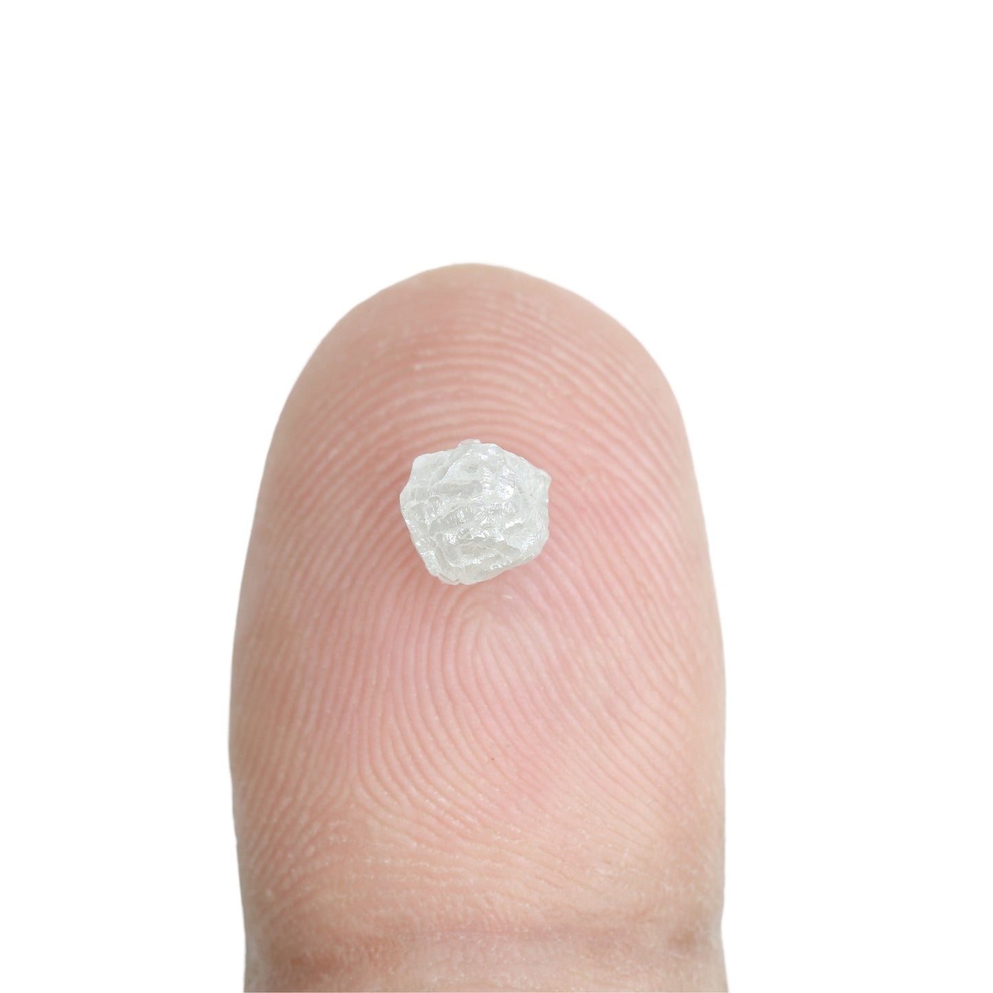 1.24 CT Snow White Rough Uncut Natural Diamond For Engagement Ring | Wedding Gift | Birthday Gift - JayKrishna Diamond