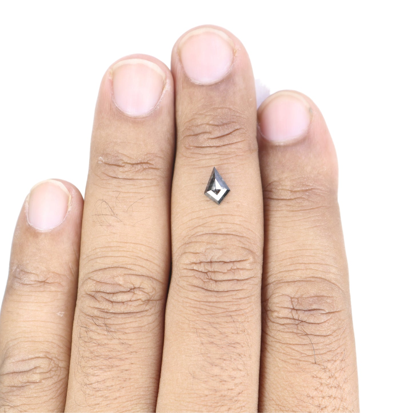 0.83 CT Classy Salt And Pepper Kite Shaped Diamond For Wedding Ring - JayKrishna Diamond