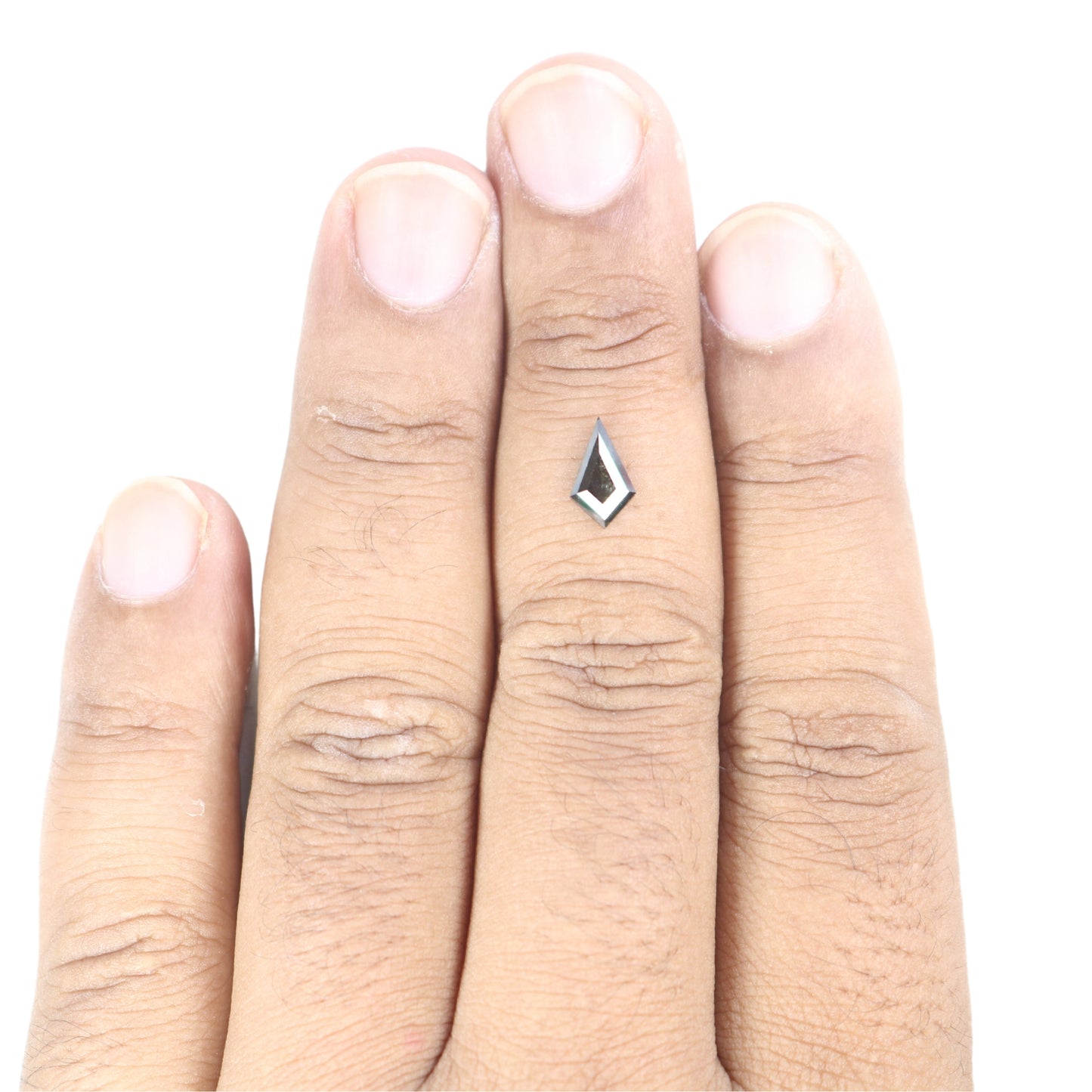 0.67 CT Fancy Kite Shape Salt and Pepper Diamond for Engagement Ring - Unique Gemstone for Wedding Ring and Custom Jewelry Designs - JayKrishna Diamond