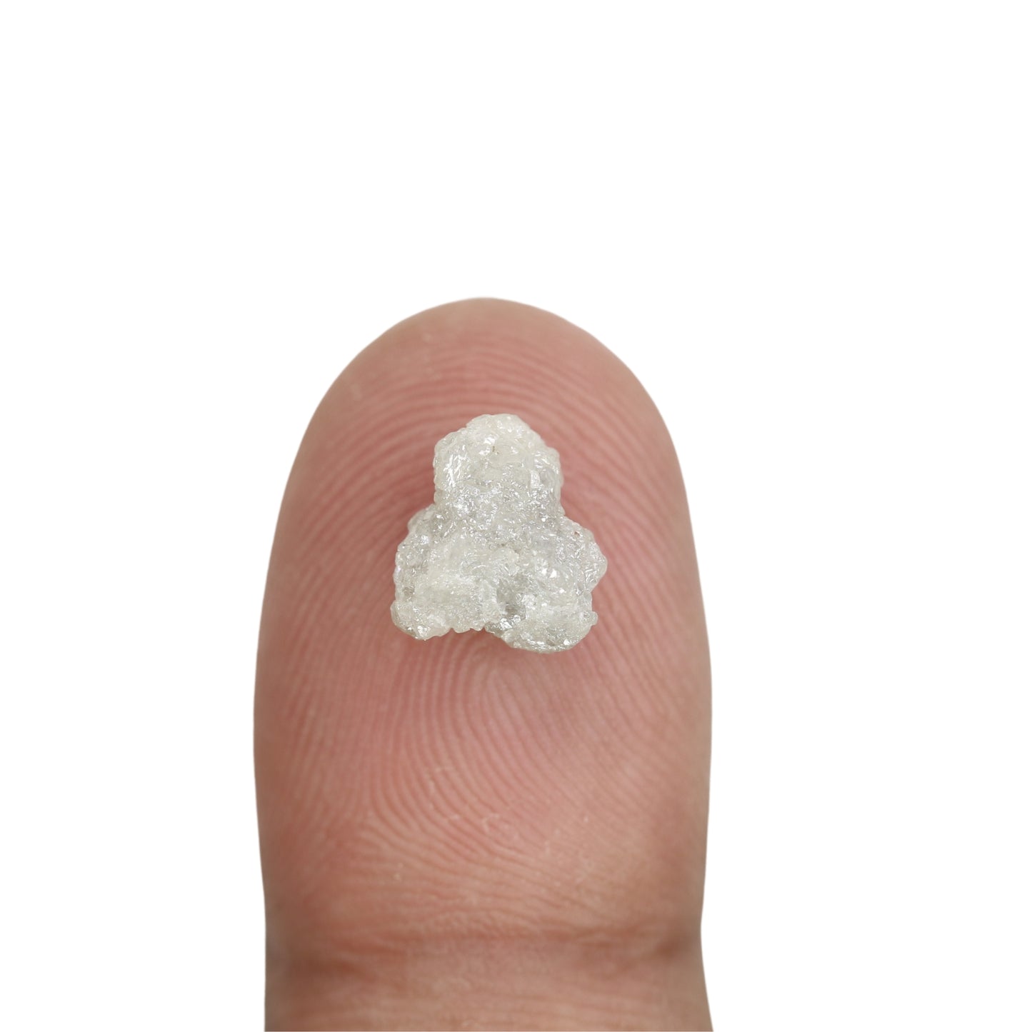 2.49 CT Rough Uncut Loose Snow White Diamond For Engagement Ring - JayKrishna Diamond
