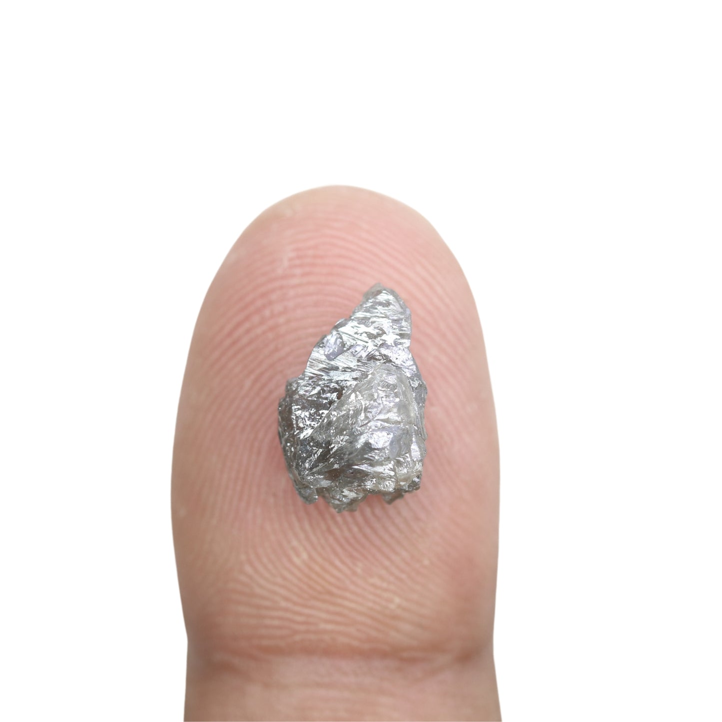 3.88 CT Loose Salt And Pepper Grey Rough Uncut Diamond For Wedding Ring - JayKrishna Diamond