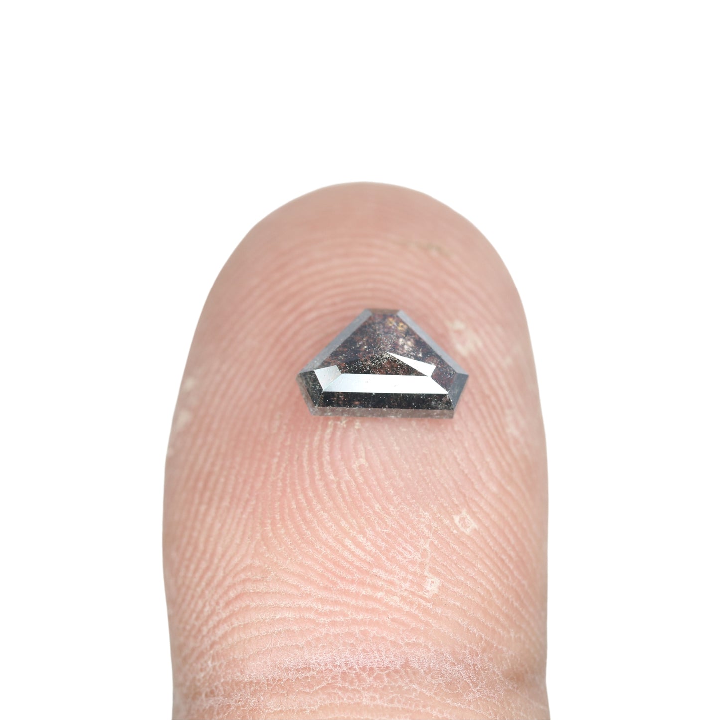 0.82 CT Geometric Shape Salt And Pepper Diamond For Statement Jewelry | Diamond Pendant - JayKrishna Diamond