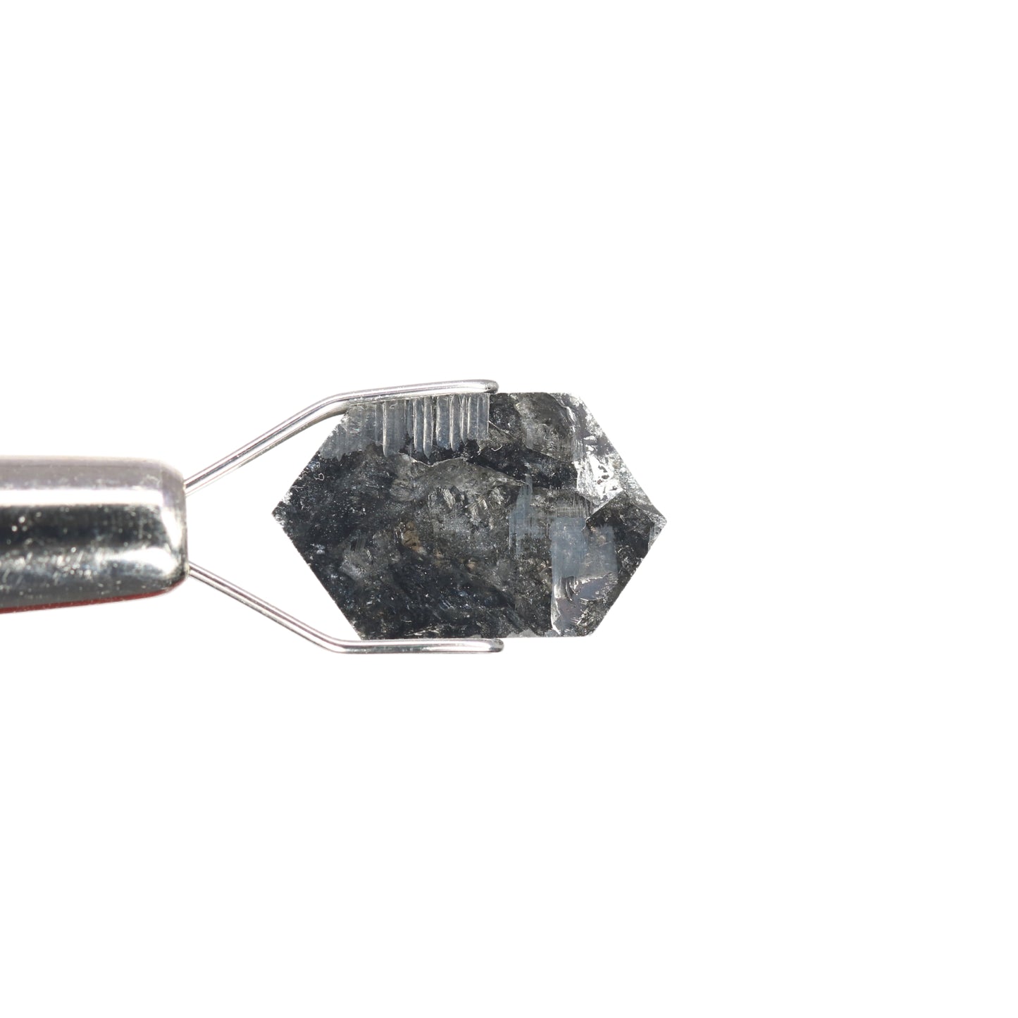 2.15 CT Natural Salt And Pepper Rustic Hexagon Diamond For Wedding Ring | Engagement Ring - JayKrishna Diamond