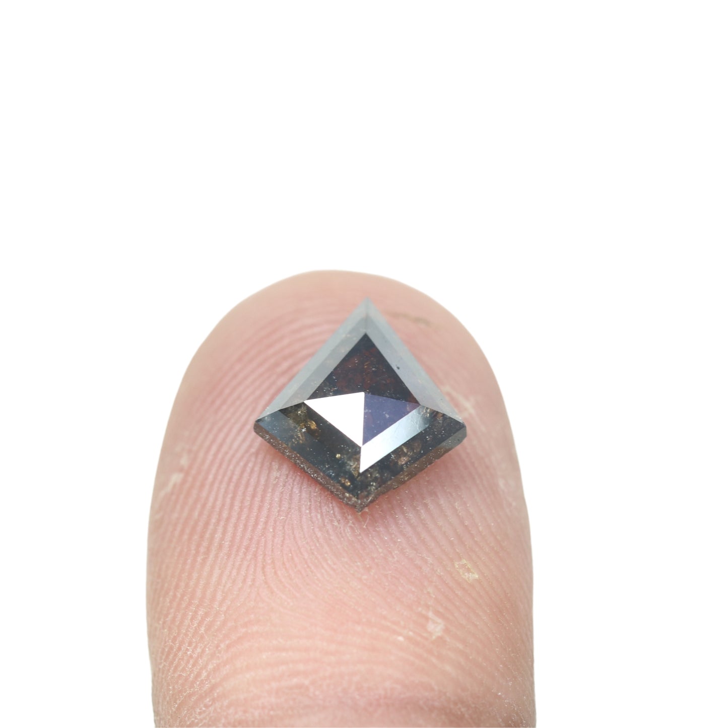 1.95 CT Kite Shape Fancy Salt And Pepper Diamond For Engagement Ring - JayKrishna Diamond