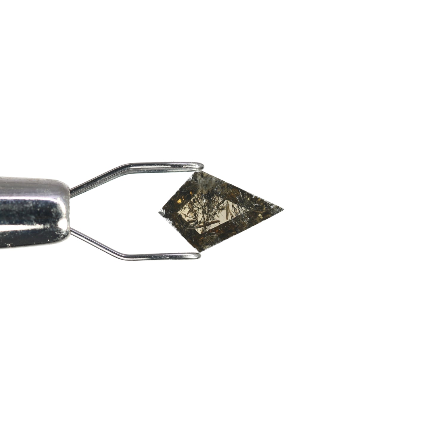 0.54 CT Kite Shape Salt And Pepper Diamond For Engagement Ring - JayKrishna Diamond