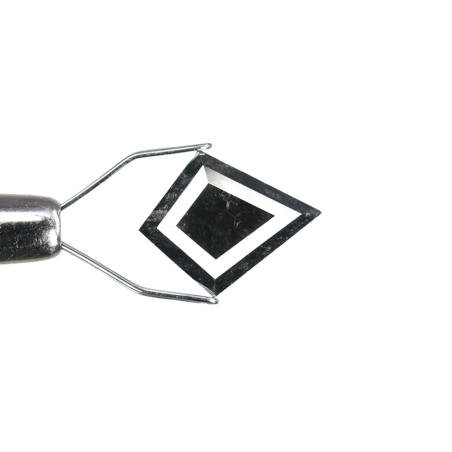 2.99 CT Natural Salt And Pepper Rustic Kite Shape Diamond For Engagement Ring - JayKrishna Diamond