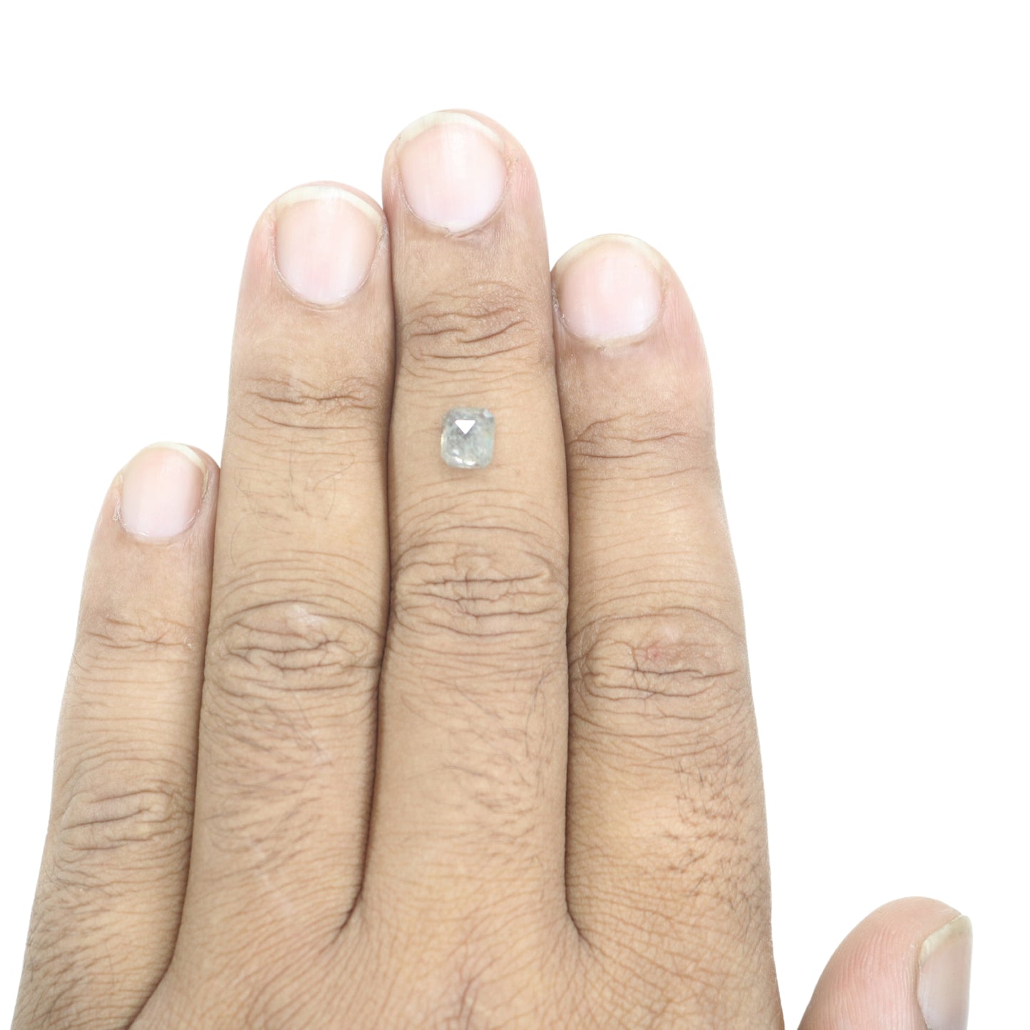 1.55 CT Emerald Shape Salt And Pepper Loose Diamond For Engagement Ring | Gift For Girl Friend | Anniversary Gift - JayKrishna Diamond