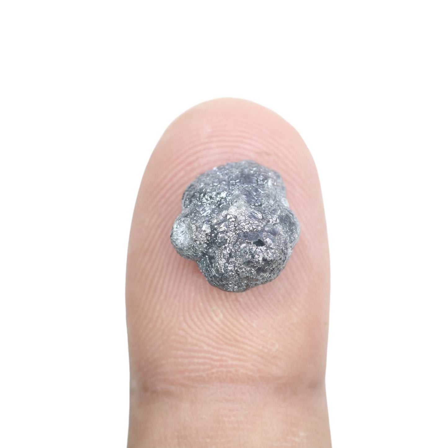 5.27 CT Black Grey Rough Uncut Diamond For Engagement Ring - JayKrishna Diamond