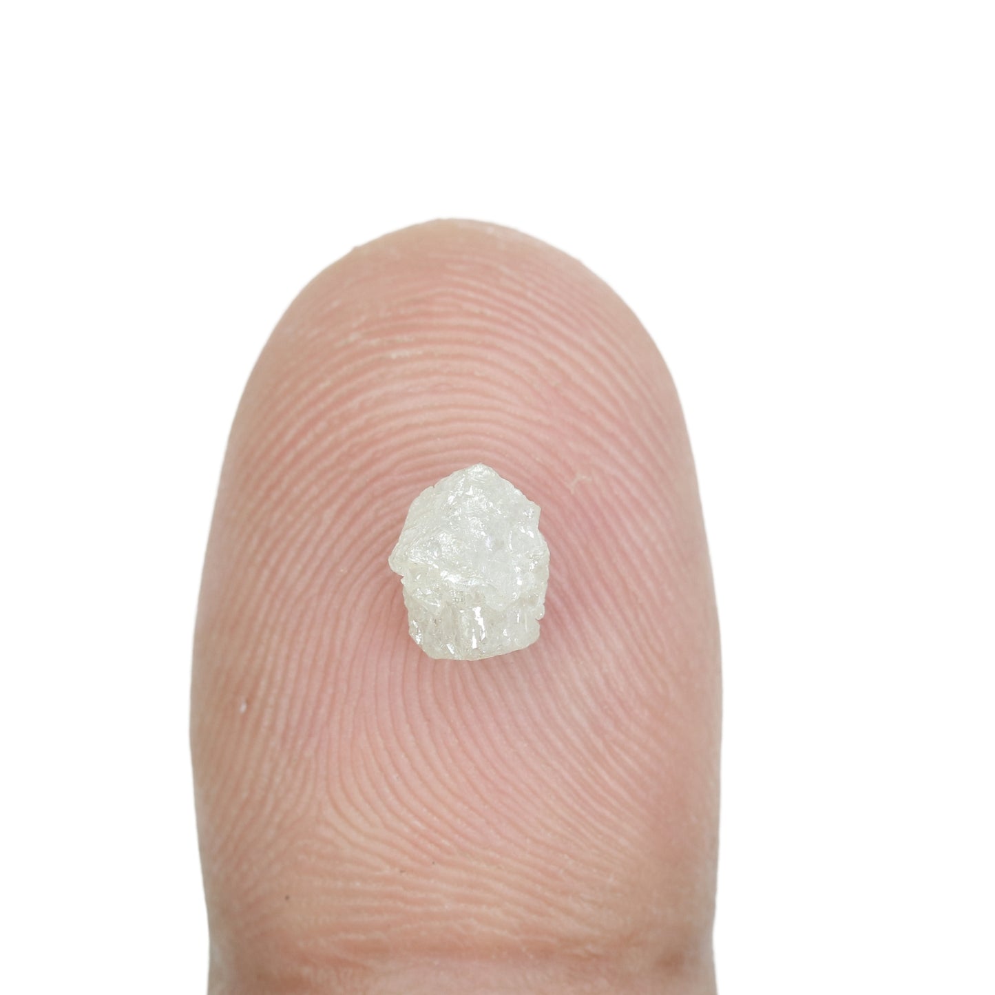 1.06 CT Snow White Natural Rough Diamond For Engagement Ring - JayKrishna Diamond