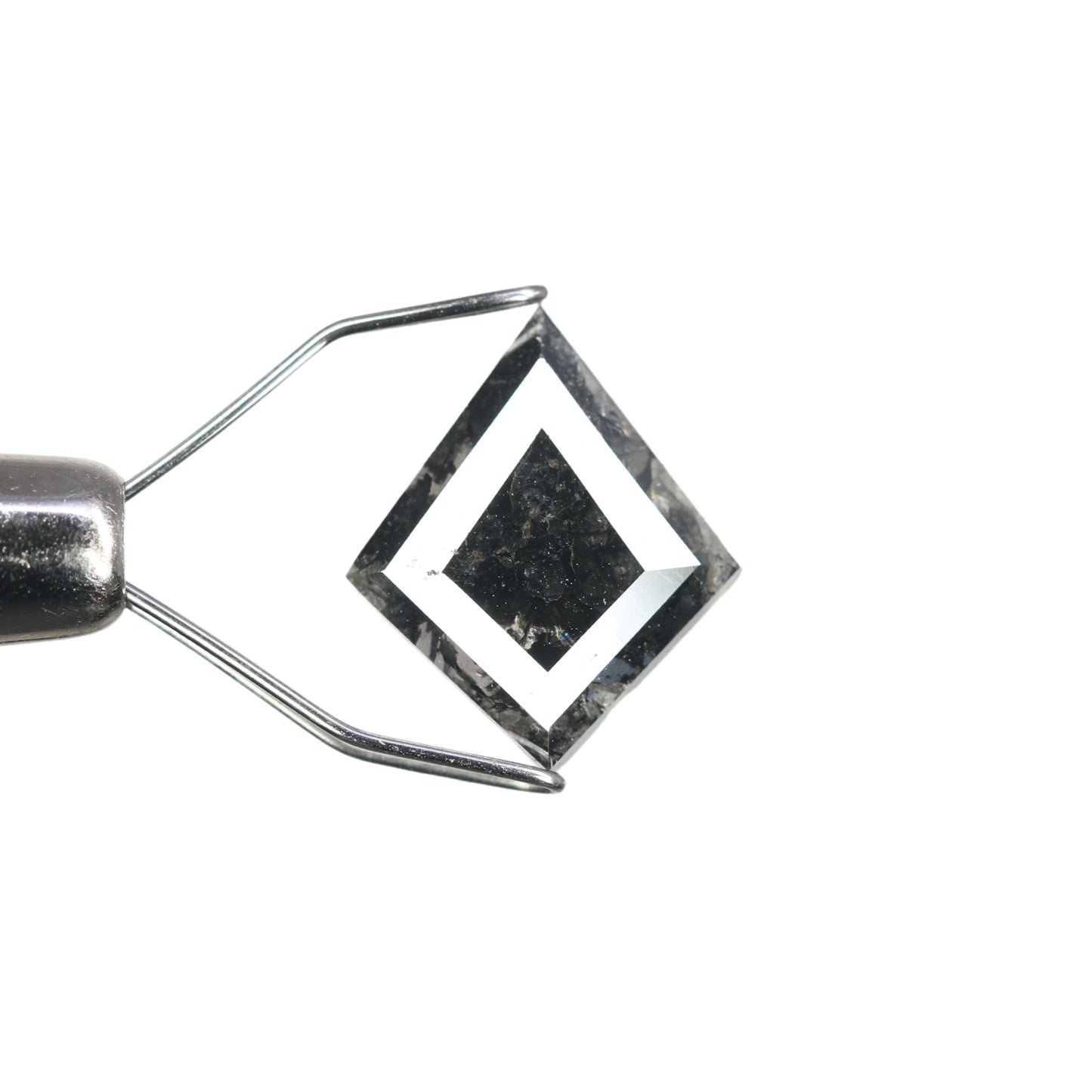 1.49 CT Kite Shape Fancy Salt And Pepper Diamond For Engagement Ring | Gift For Her - JayKrishna Diamond