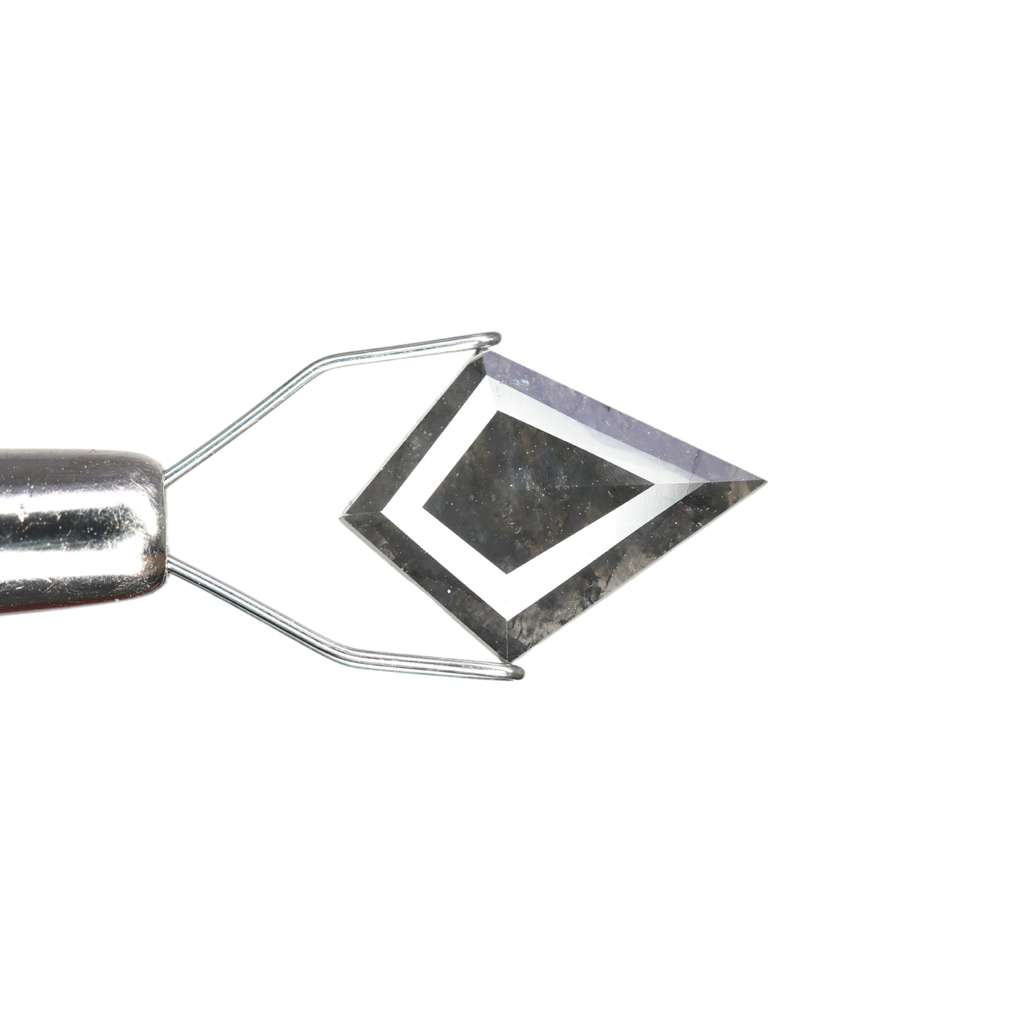 1.31 CT Rustic Salt And Pepper Kite Shape Diamond For Proposal Ring - JayKrishna Diamond