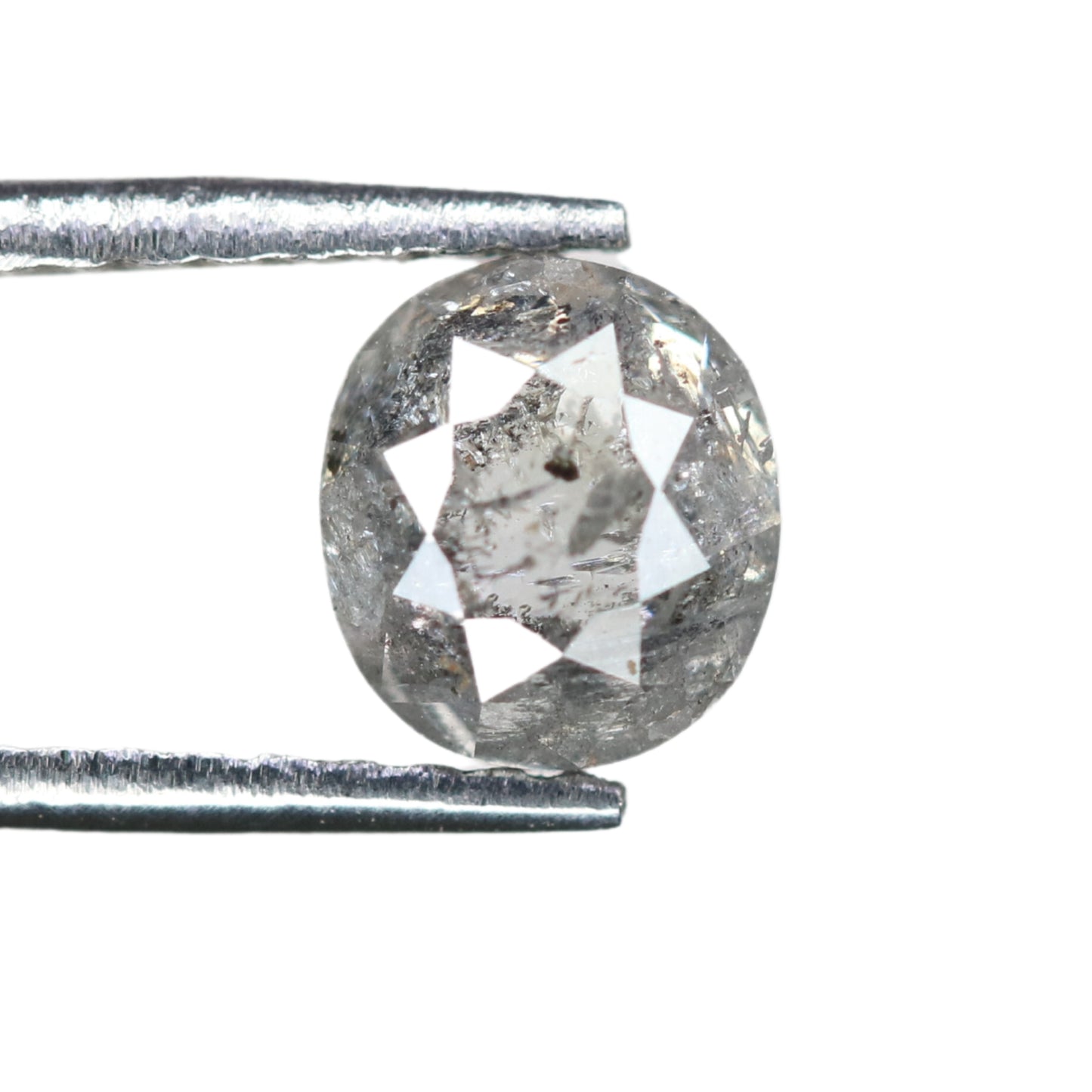 0.80 CT Oval Shape Salt And Pepper Loose Diamond For Proposal Ring | Gift For Girl Friend | Gift For Wife - JayKrishna Diamond
