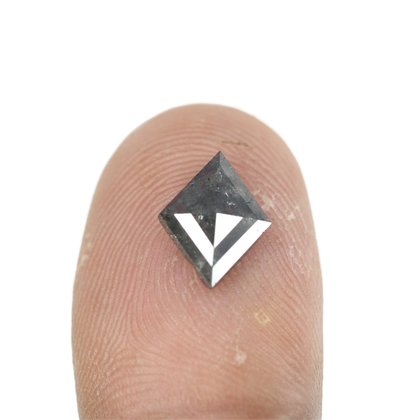 1.25 CT Kite Salt And Pepper Diamond For Engagement Ring | Gift For Girl Friend - JayKrishna Diamond