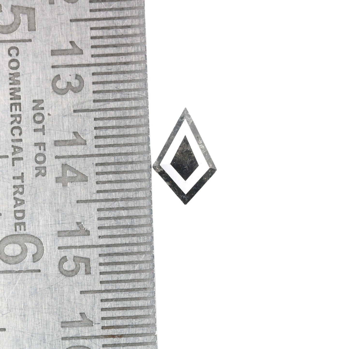 1.32 CT Kite Shape Fancy Salt And Pepper Diamond For Engagement Ring | Gift For Girl Friend | Customized Ring Making - JayKrishna Diamond