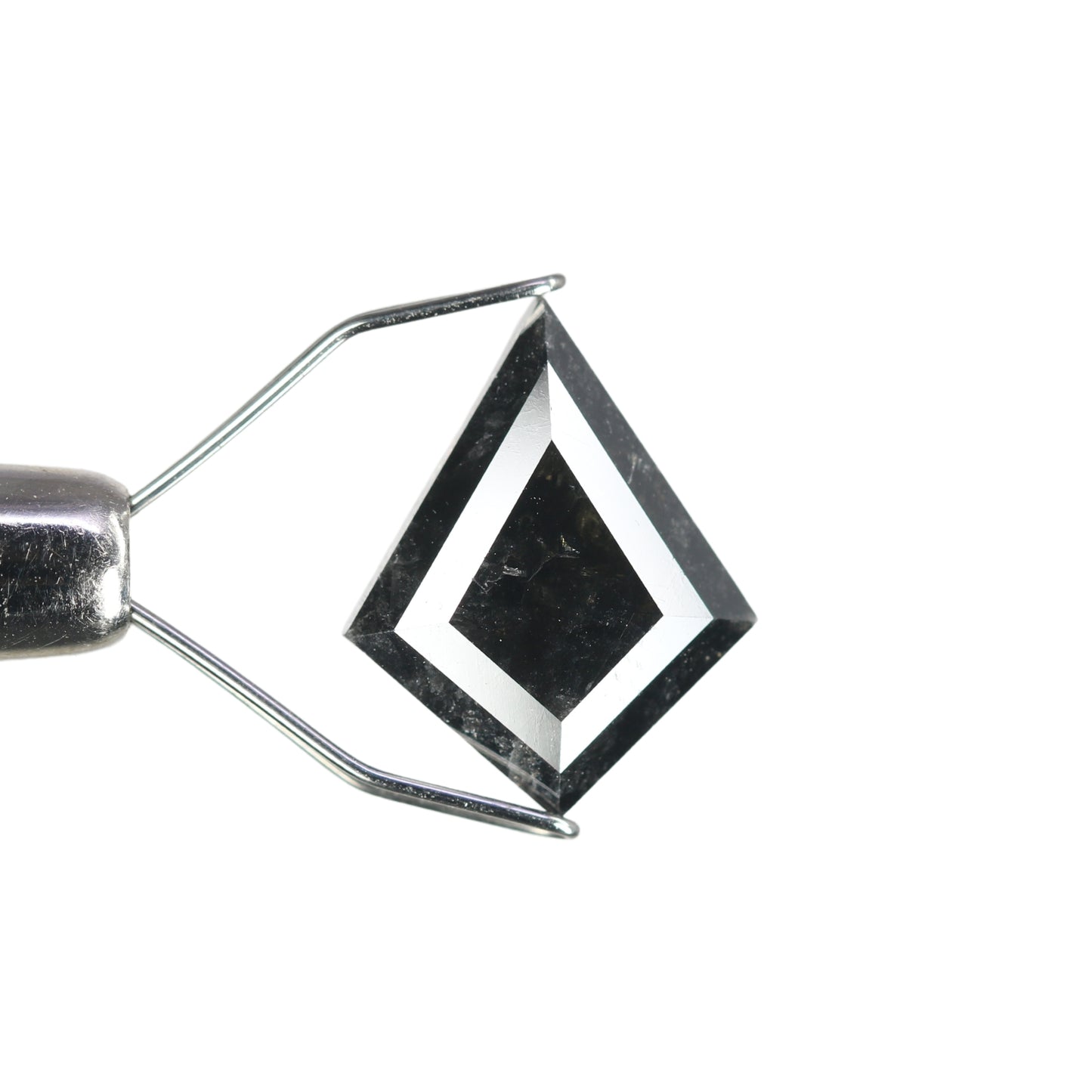 2.99 CT Natural Salt And Pepper Rustic Kite Shape Diamond For Engagement Ring - JayKrishna Diamond