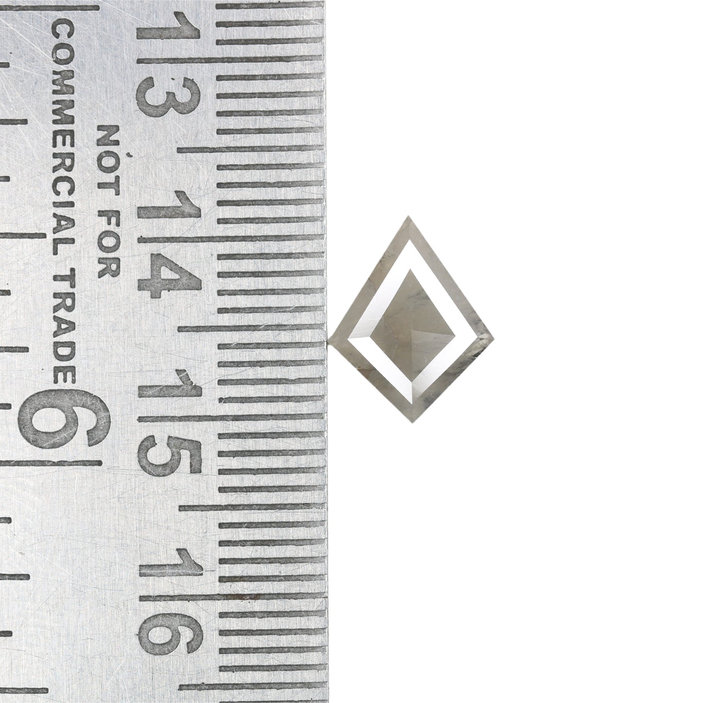 1.14 CT Elegant Kite Shape Grey Color Diamond For Pendant | Anniversary Gift | Birthday Gift - JayKrishna Diamond