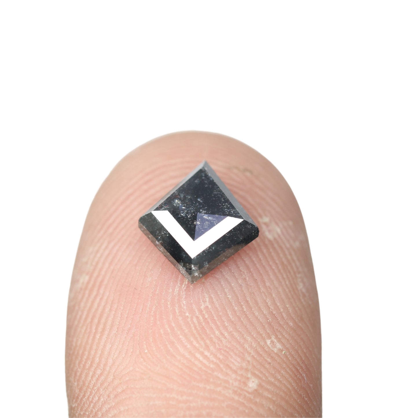 1.35 CT Kite Shape Salt And Pepper Rustic Diamond For Statement Jewelry | Diamond Ring - JayKrishna Diamond