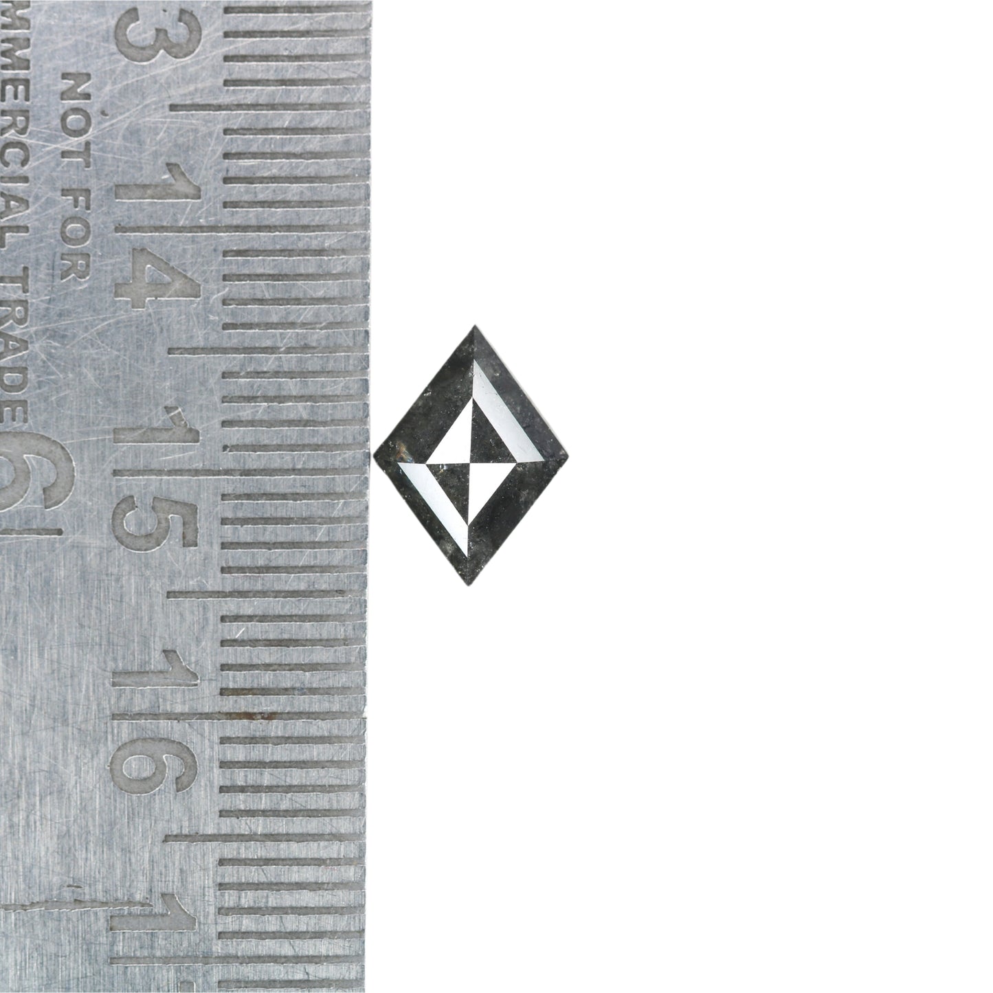 1.25 CT Kite Salt And Pepper Diamond For Engagement Ring | Gift For Girl Friend - JayKrishna Diamond