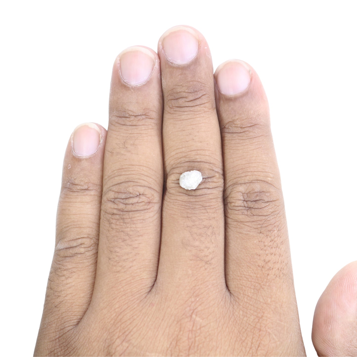 2.01 CT Snow White Rough Uncut Diamond For Engagement Ring | Anniversary Gift | Birthday Gift - JayKrishna Diamond