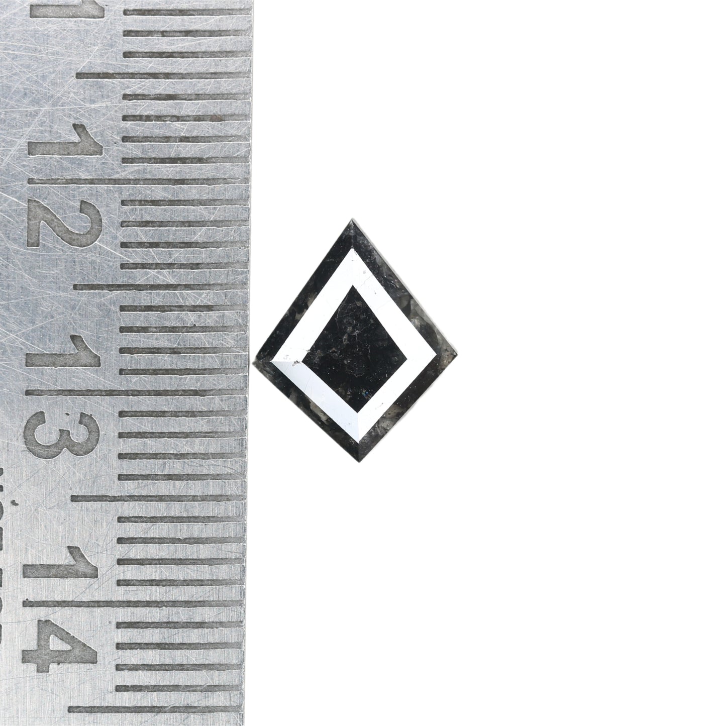 1.49 CT Kite Shape Fancy Salt And Pepper Diamond For Engagement Ring | Gift For Her - JayKrishna Diamond