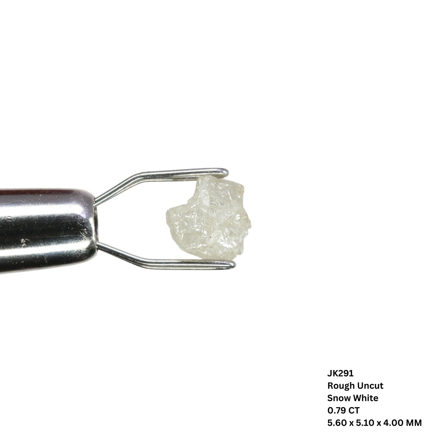 0.79 CT Rough Uncut Snow White Diamond For Proposal Ring | Engagement Ring | Gift For Her - JayKrishna Diamond