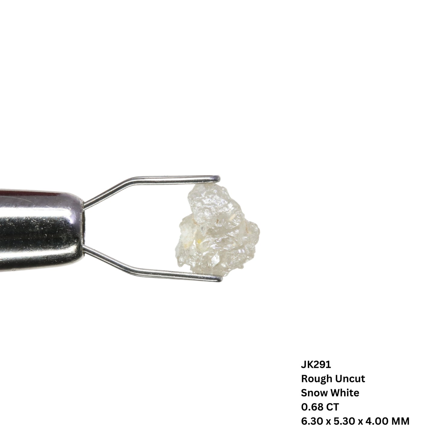 0.68 CT Loose Snow White Rough Uncut Fancy Diamond For Pendant | Diamond Ring | Gift For Her - JayKrishna Diamond