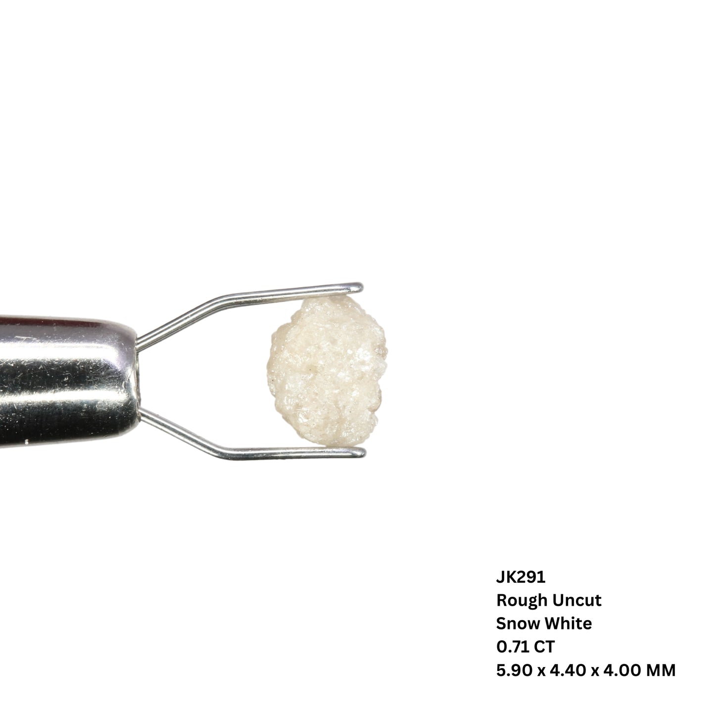 0.71 CT Rough Uncut Snow White Diamond For Engagement Ring - JayKrishna Diamond