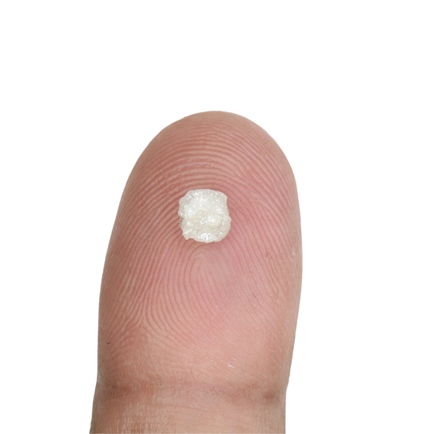 0.63 CT Snow White Rough Uncut Diamond for a Unique Proposal Ring: Statement Jewelry Gift for Her - JayKrishna Diamond