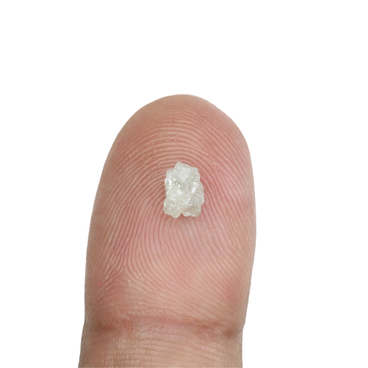 0.74 CT Snow White Rough Uncut Diamond For Statement Jewelry | Diamond Ring | Gift For Her - JayKrishna Diamond