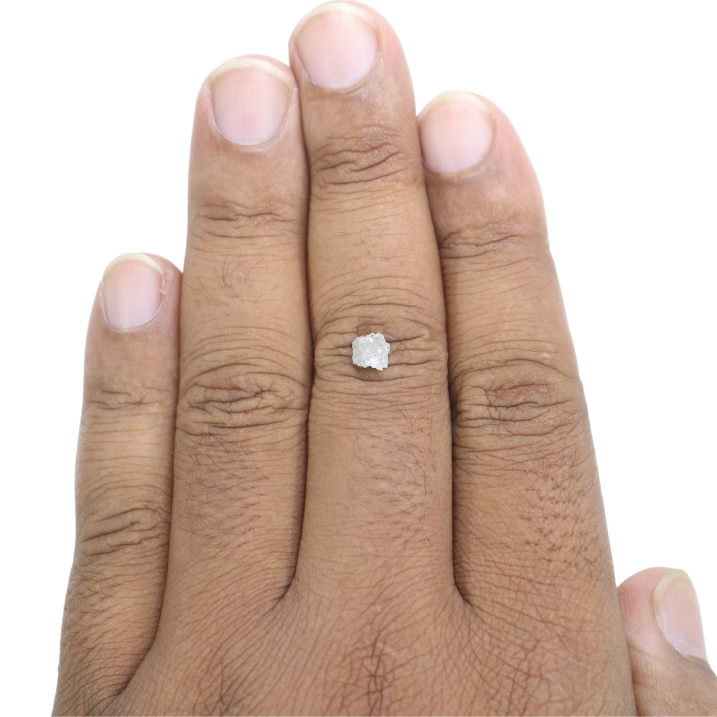 0.70 CT Snow White Rough Uncut Diamond For Wedding Ring | Engagement Ring | Proposal Ring - JayKrishna Diamond