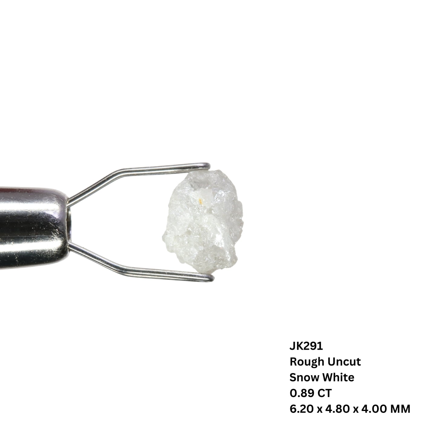 0.89 CT Snow White Rough Uncut Diamond For Proposal Ring | Engagement Ring | Wedding Ring - JayKrishna Diamond