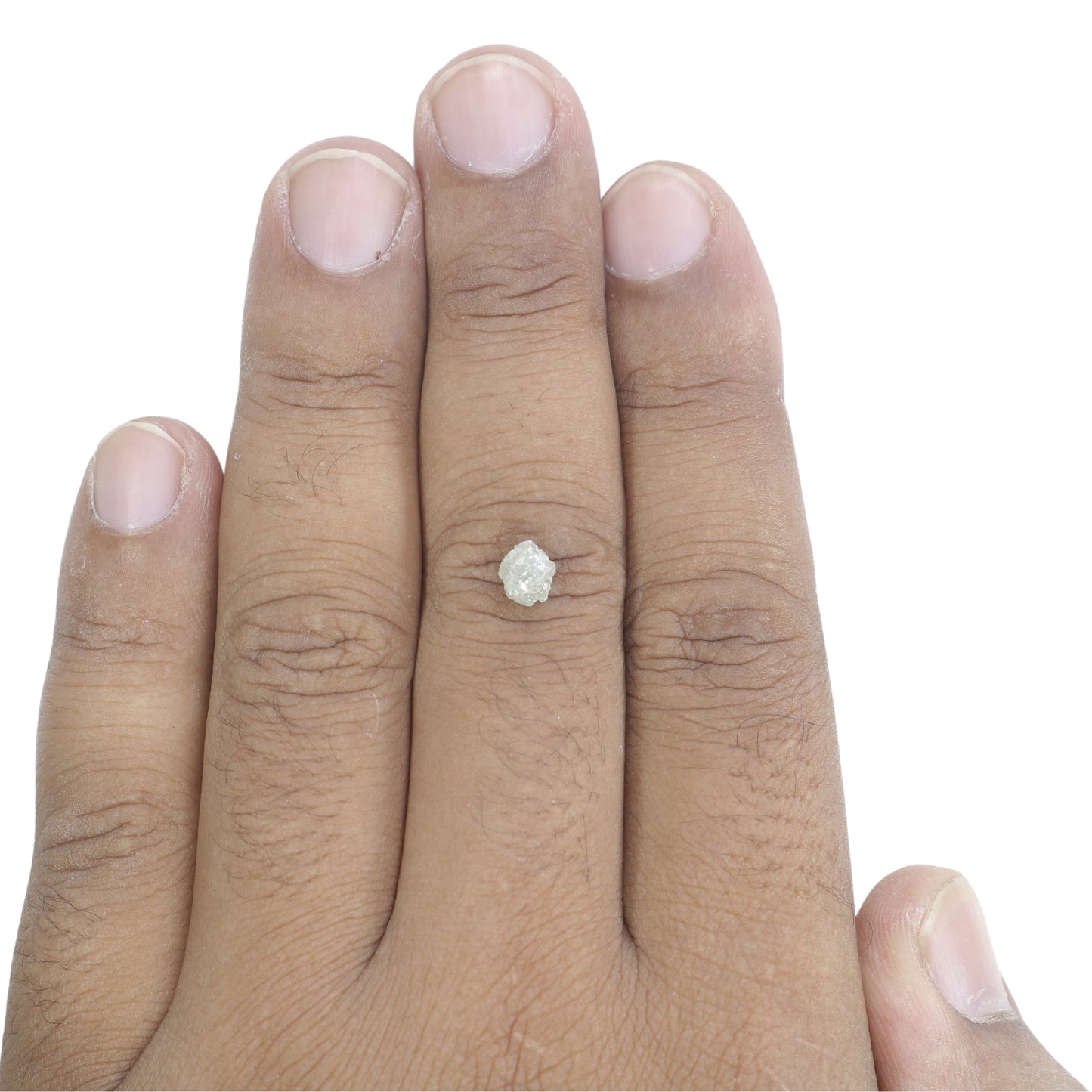 1.11 CT Snow White Rough Uncut Diamond For Proposal Ring | Gift For Girl Friend | Gift For Wife - JayKrishna Diamond