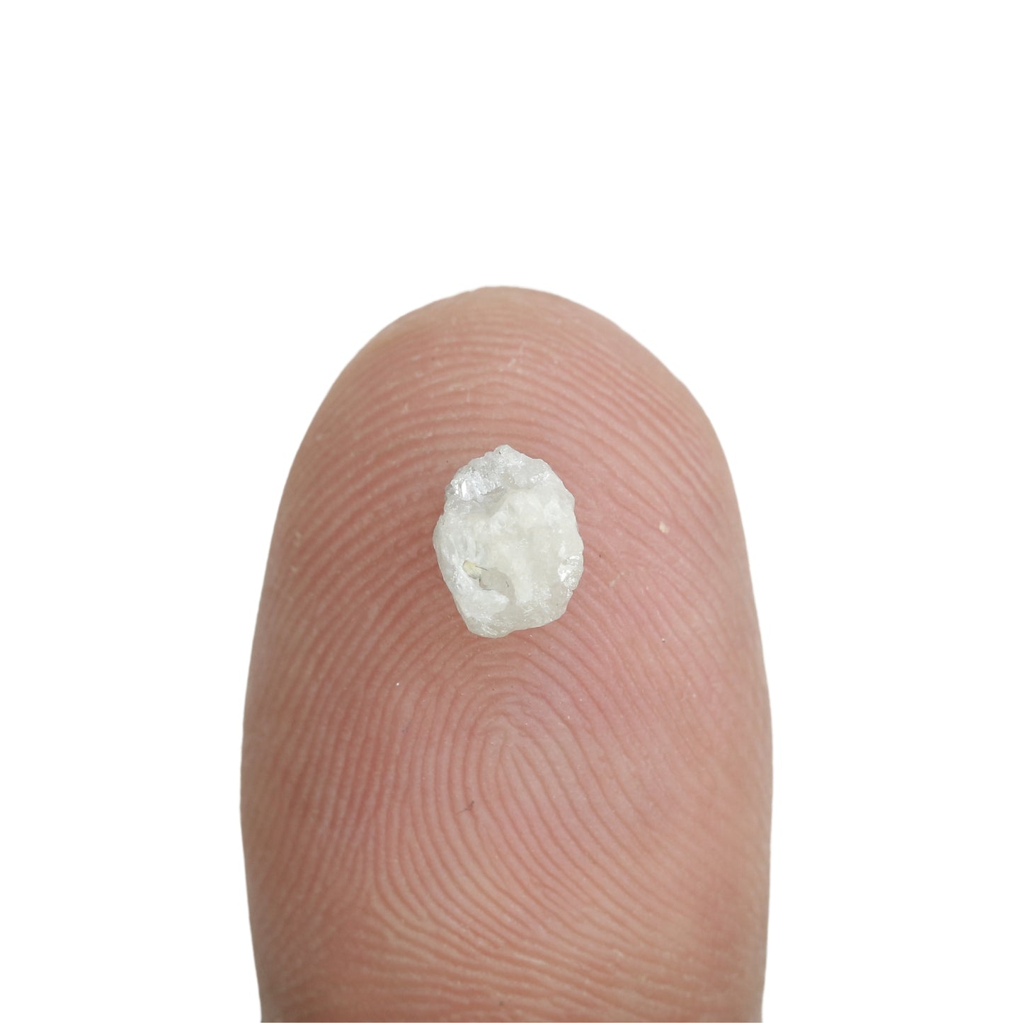 0.96 CT Snow White Rough Uncut Diamond For Engagement Ring - JayKrishna Diamond